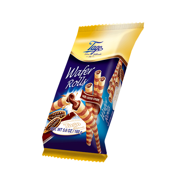 TAGO COCOA WAFER ROLLS 30X160 G