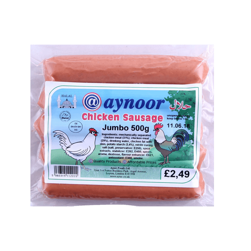 Aynoor Jumbo Chicken Sausage 500g