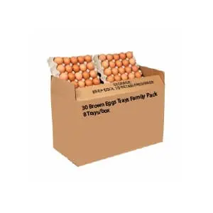30 Brown Eggs (8trays) Family Pack