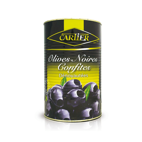 Cartier Black Pitted Olives 3x5kg