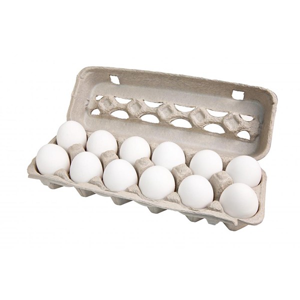 Eggs 12m White (16 Trays)