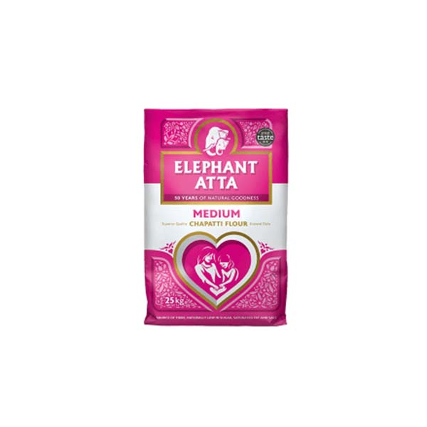 Elephant Medium Atta 25kg Pm 18.49