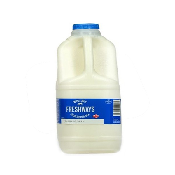 FRESHWAYS MILK BLUE-TOP 3LTR