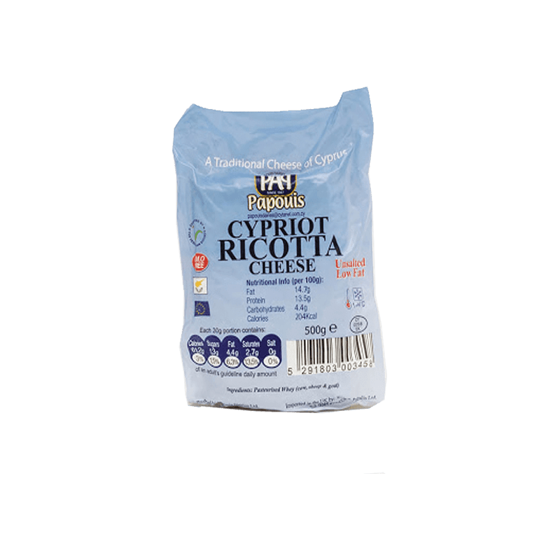 Papouis Ricotta Cheese 500g (unit)