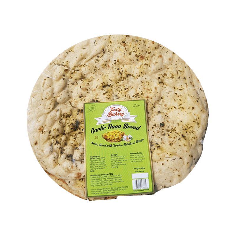 Tasty Naan Garlic And Coriander 2 Pcs