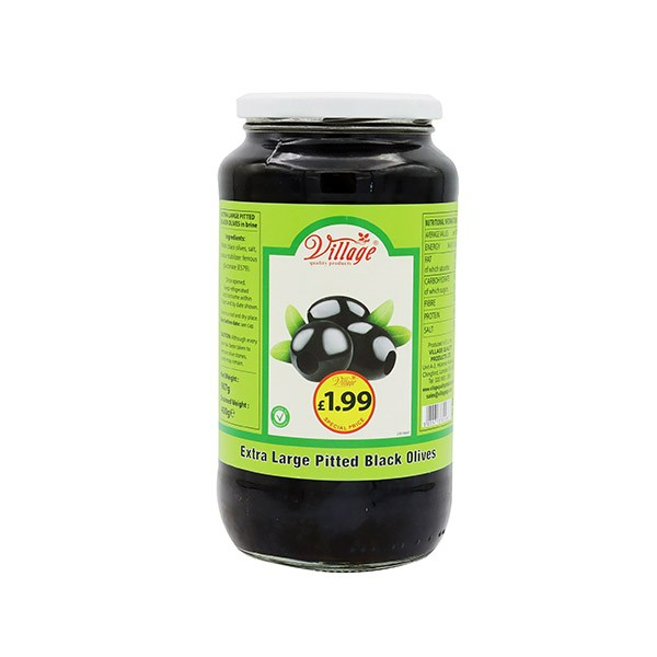 Vill Exl Black Olives 907g (unit)