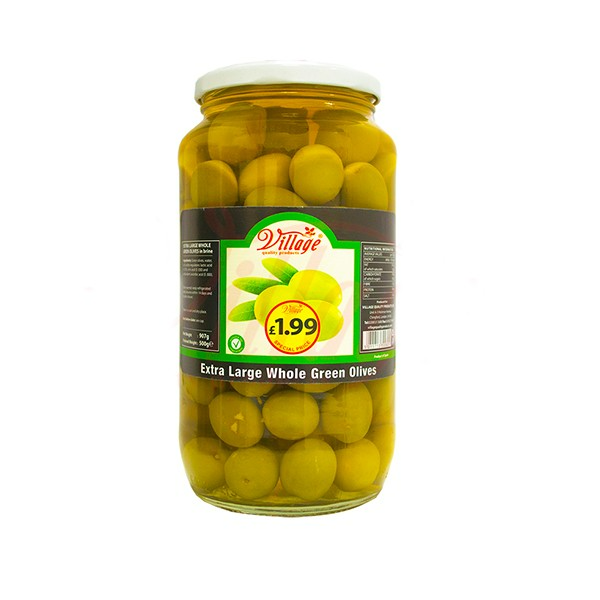 Vill Exl Whole Green Olive 907g (unit)