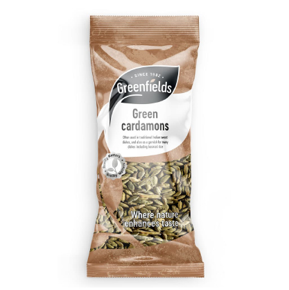 Green Fields Green Cardamons 12x50g (disc)