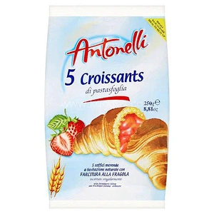 Antonellis Straw Croissant 210g (unit)